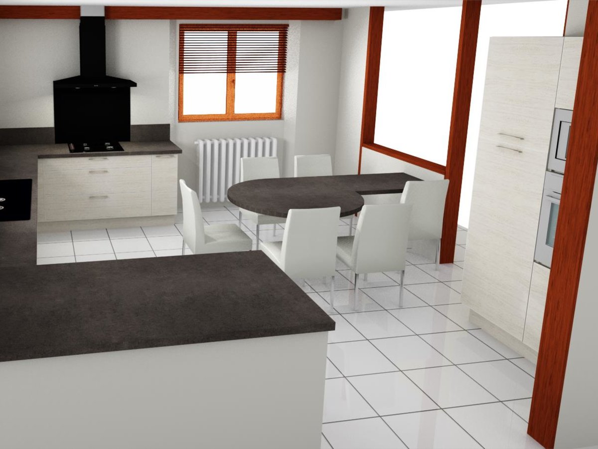 Cuisine 3D sur mesure Trend + Chêne vieilli