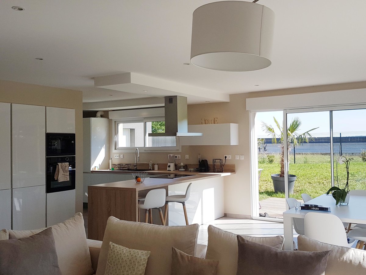 Cuisine avant-après sur mesure Light Blanc Brillant