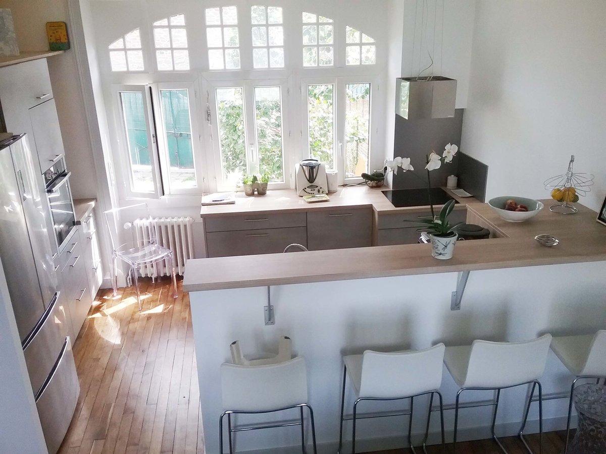 Cuisine équipée sur mesure Label Béton Clair