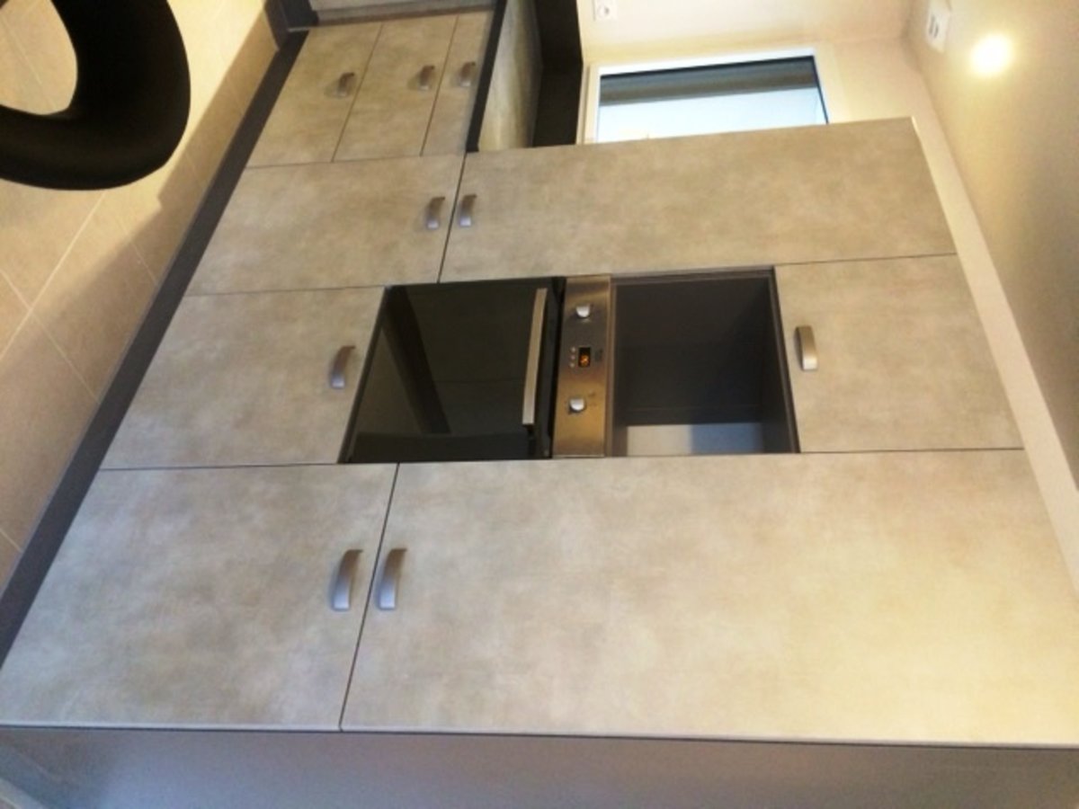 Cuisine avant-après sur mesure Label Béton Clair