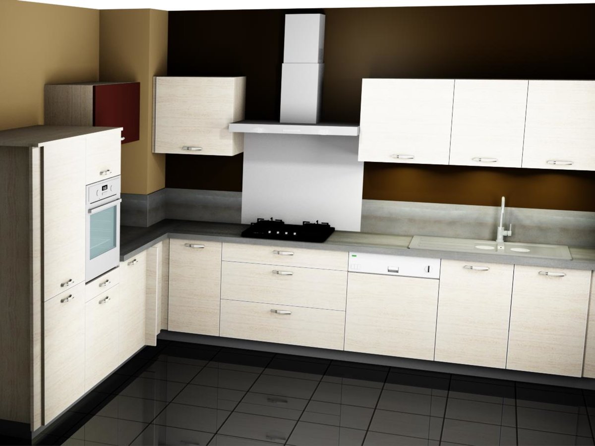 Cuisine 3D sur mesure Trend + Chêne vieilli