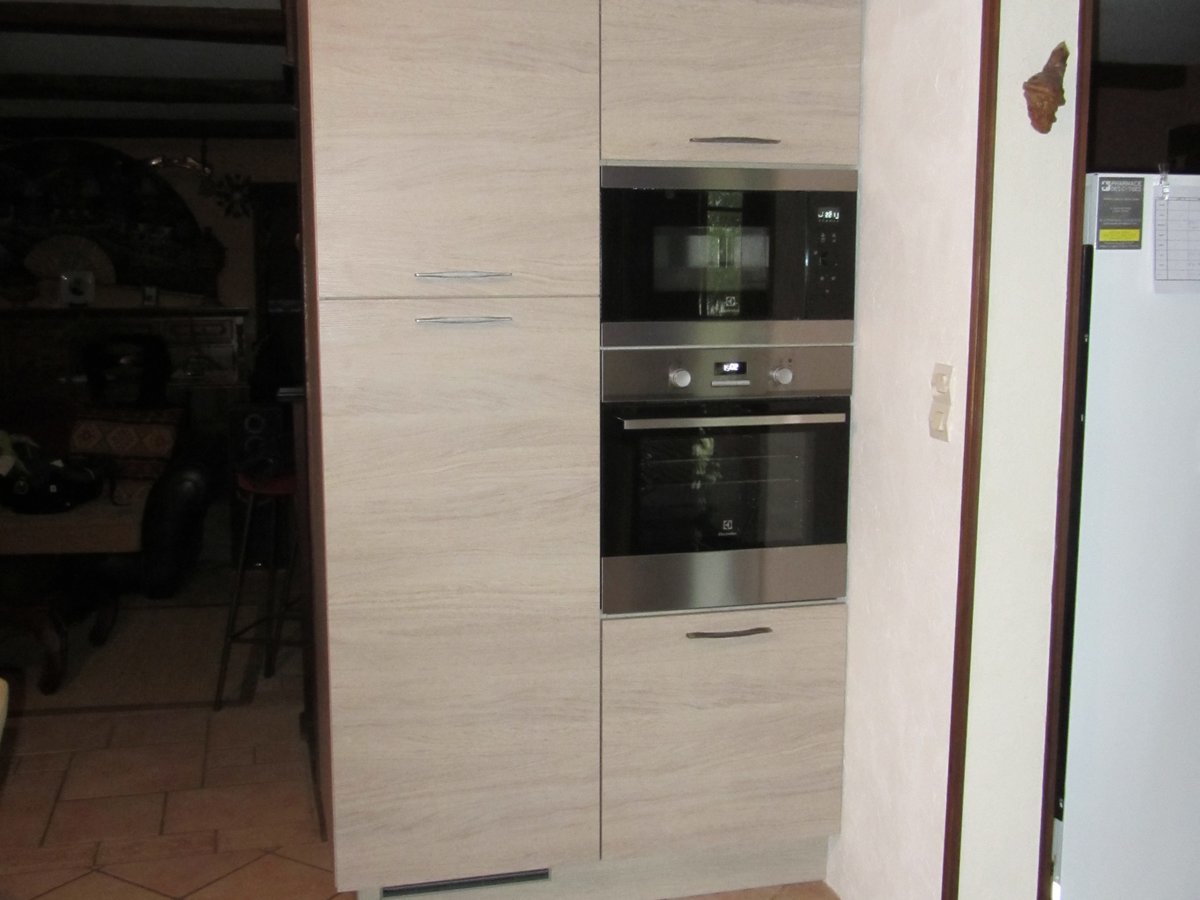 Cuisine avant-après sur mesure Trend + Chêne vieilli