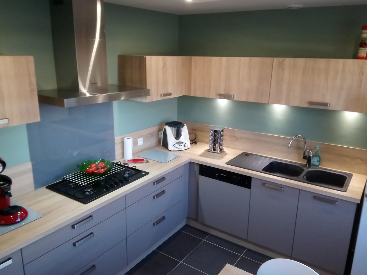 Rénovation cuisine équipée sur mesure Trend Chêne Timber et Cinnamon