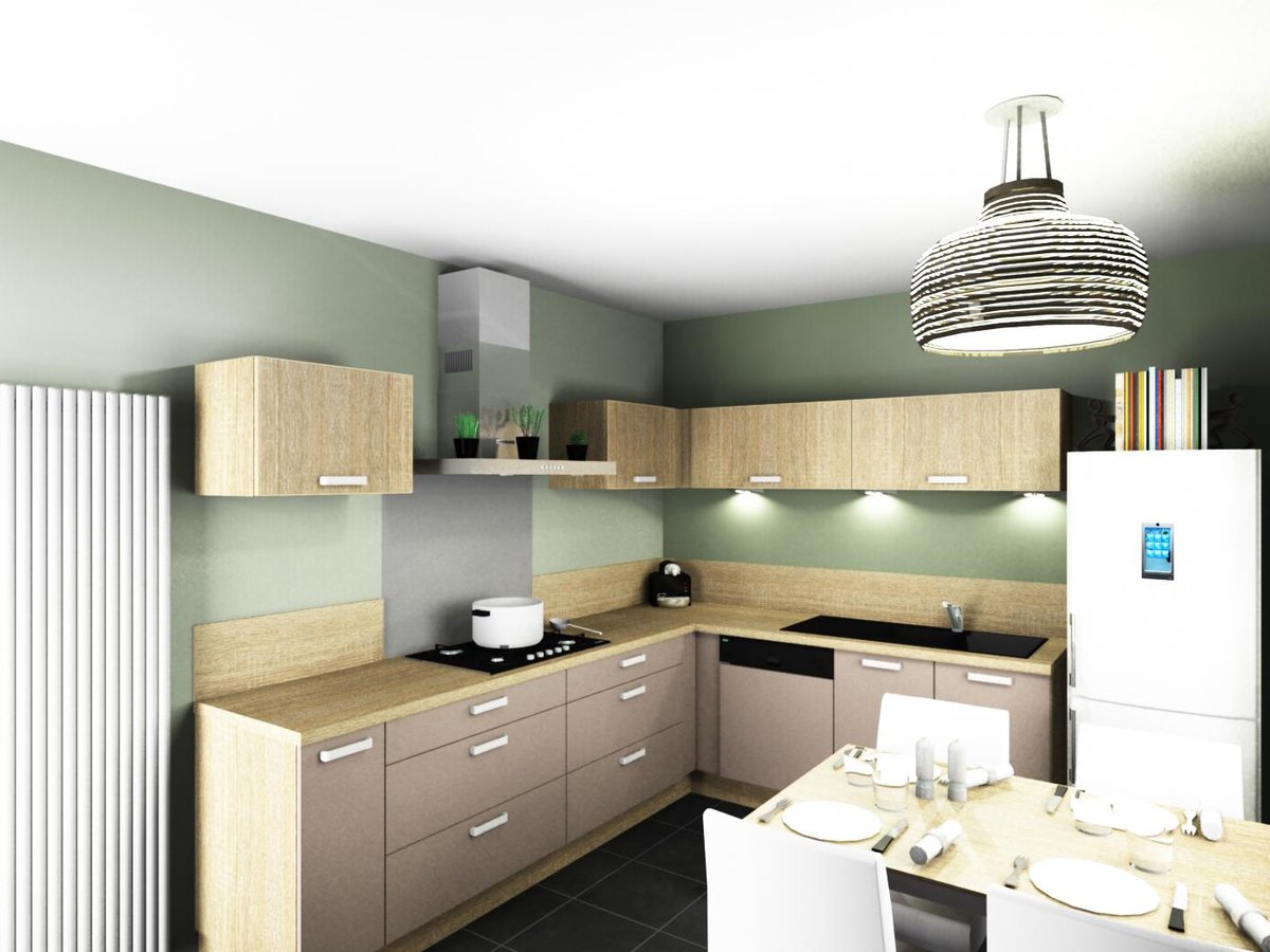Cuisine 3d sur mesure Trend Chêne Timber et Cinnamon