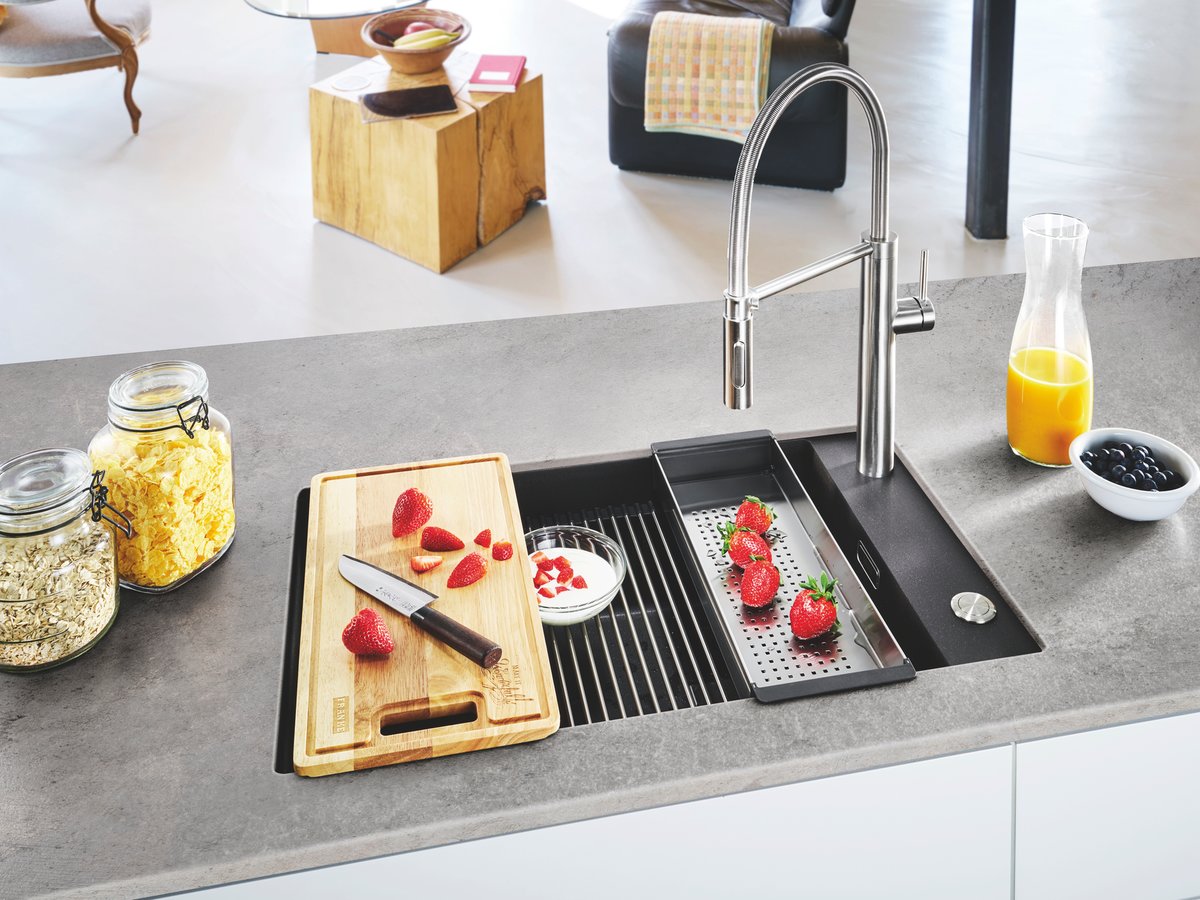 Planche à découper & Panier égouttoir Franke