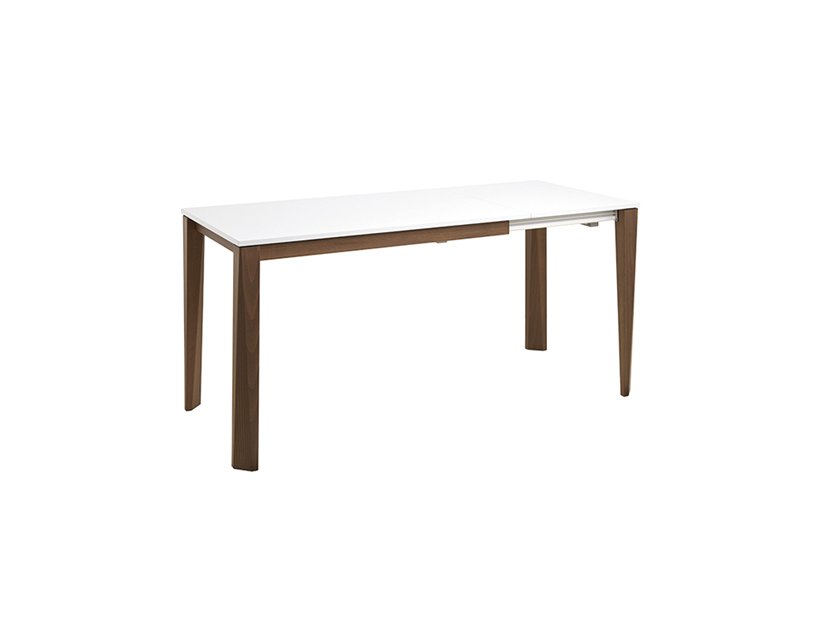 Table bois et marbre salle à manger