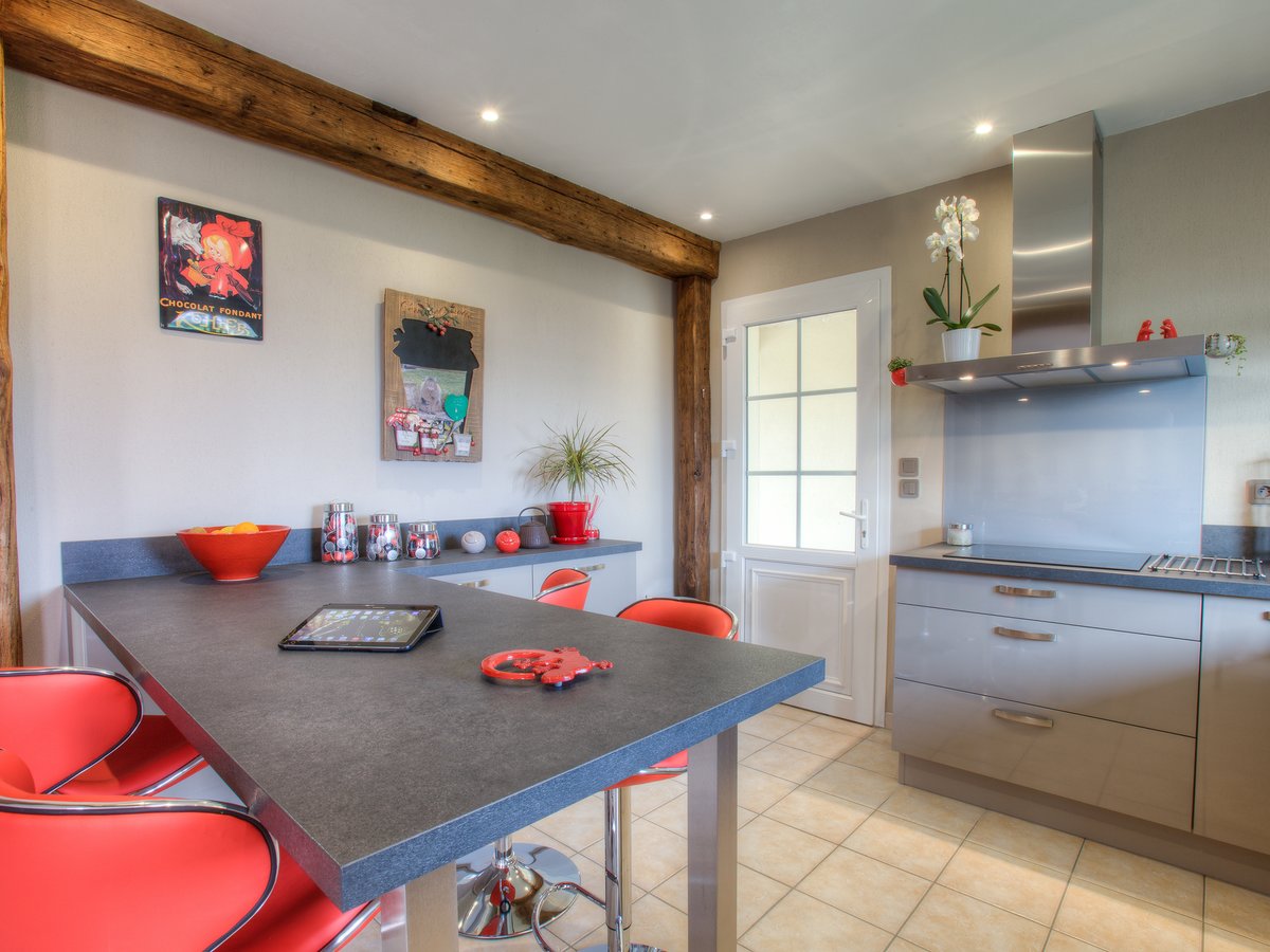 Cuisine avant-après sur mesure Light + Gris Clair Majestic Brillant