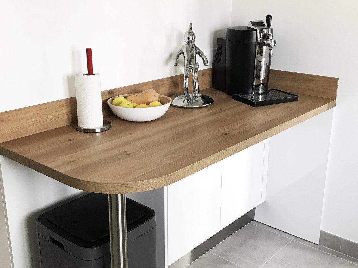 Cuisine avant-après sur mesure Petilla + Anthracite majestic brillant