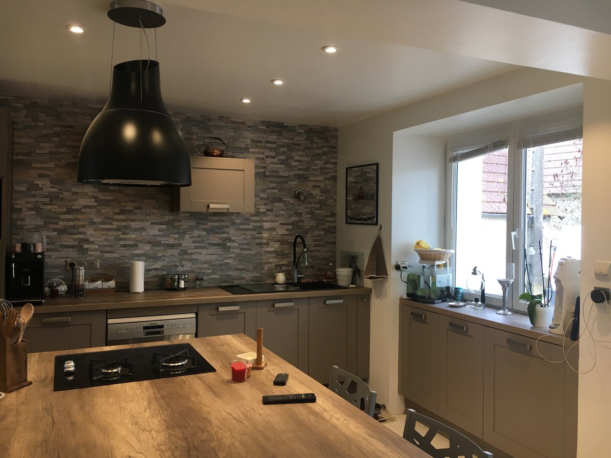 Cuisine avant-après sur mesure Trend Cube Cinnamon