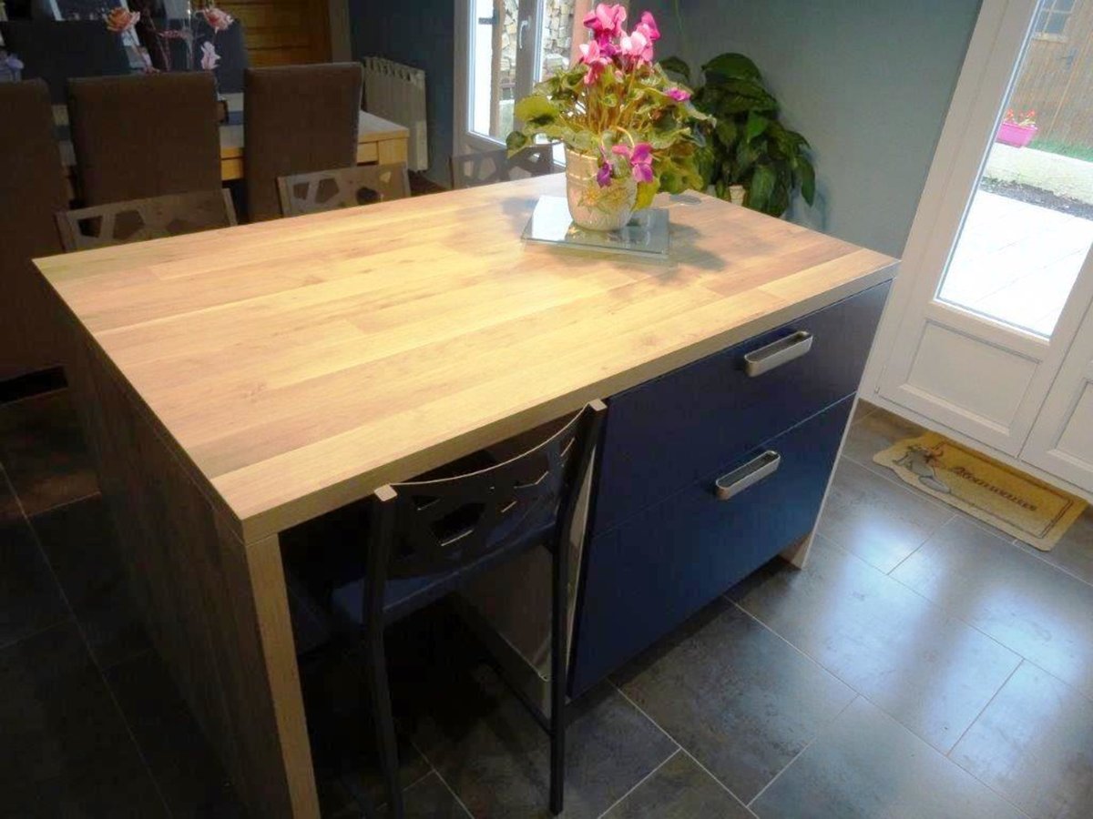 Cuisine avant-après sur mesure Trend + Artic wood