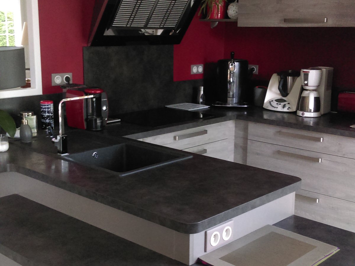 Rénovation cuisine sur mesure Trend + Chêne vieilli