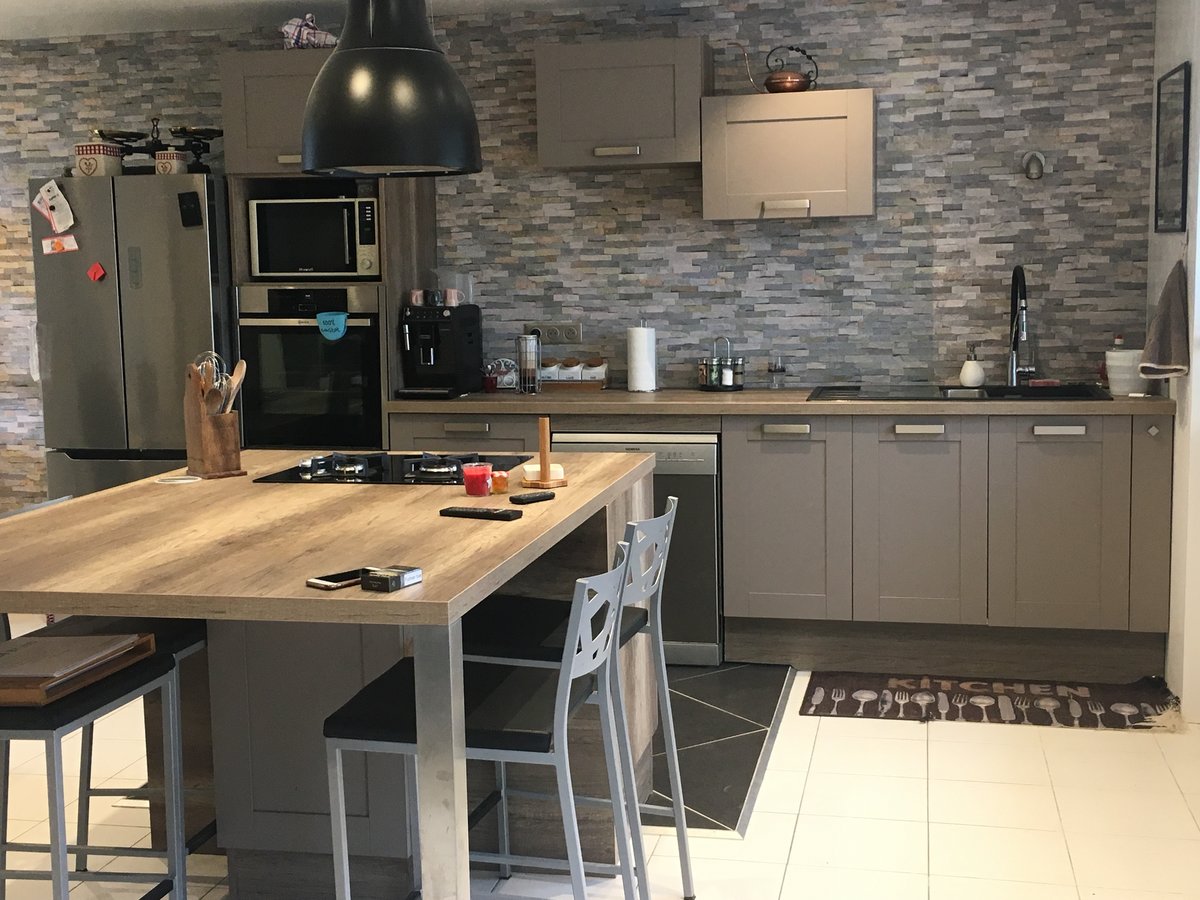 Rénovation cuisine équipée sur mesure Trend Cube Cinnamon