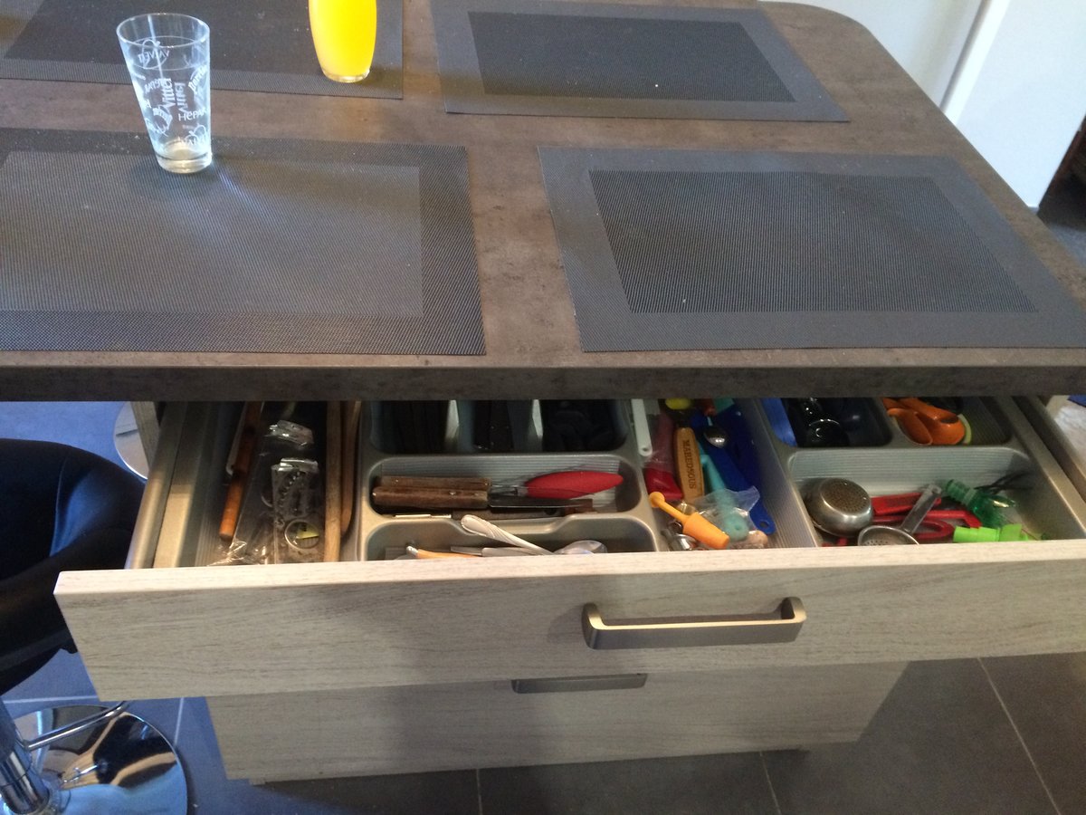 Cuisine avant-après sur mesure Trend Chene Sable Synchrone