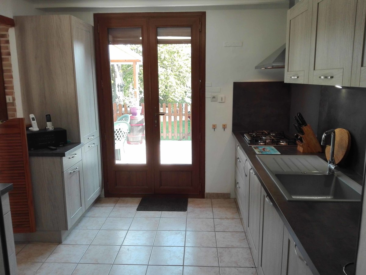 Cuisine avant-après sur mesure Trend Cube Chêne vieilli