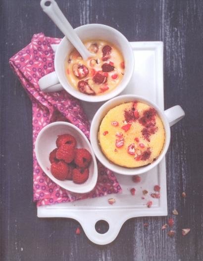 Mug cake framboise