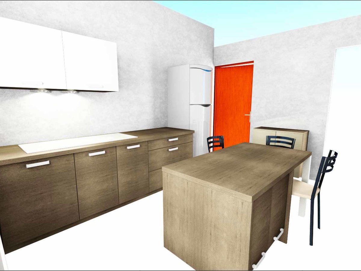 Cuisine 3D sur mesure Trend + Blanc Mat