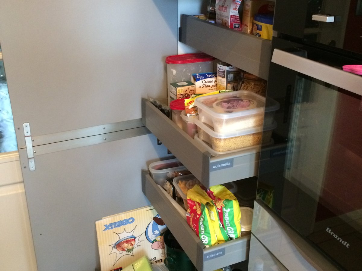 Cuisine avant-après sur mesure Light + Gris Clair Majestic Brillant