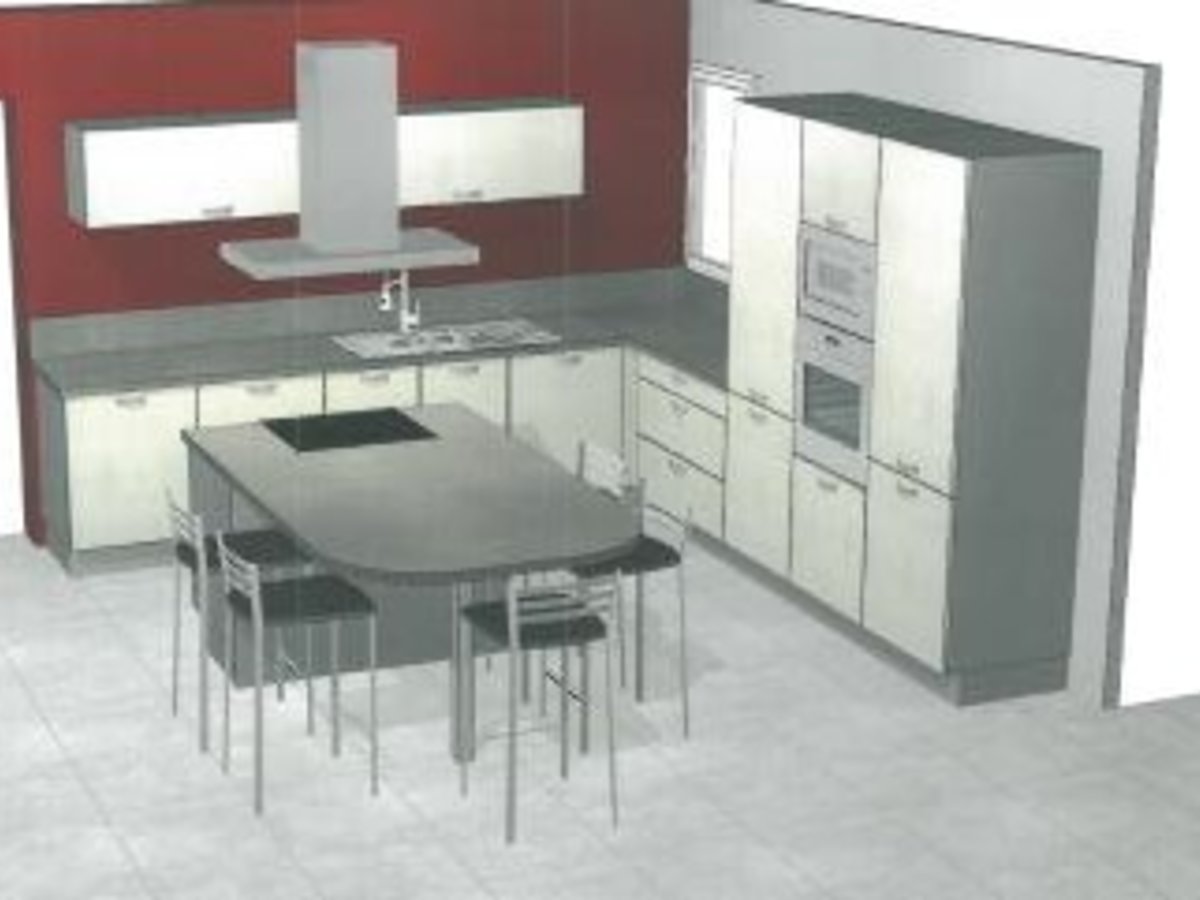 Cuisine 3D sur mesure Label Béton Clair