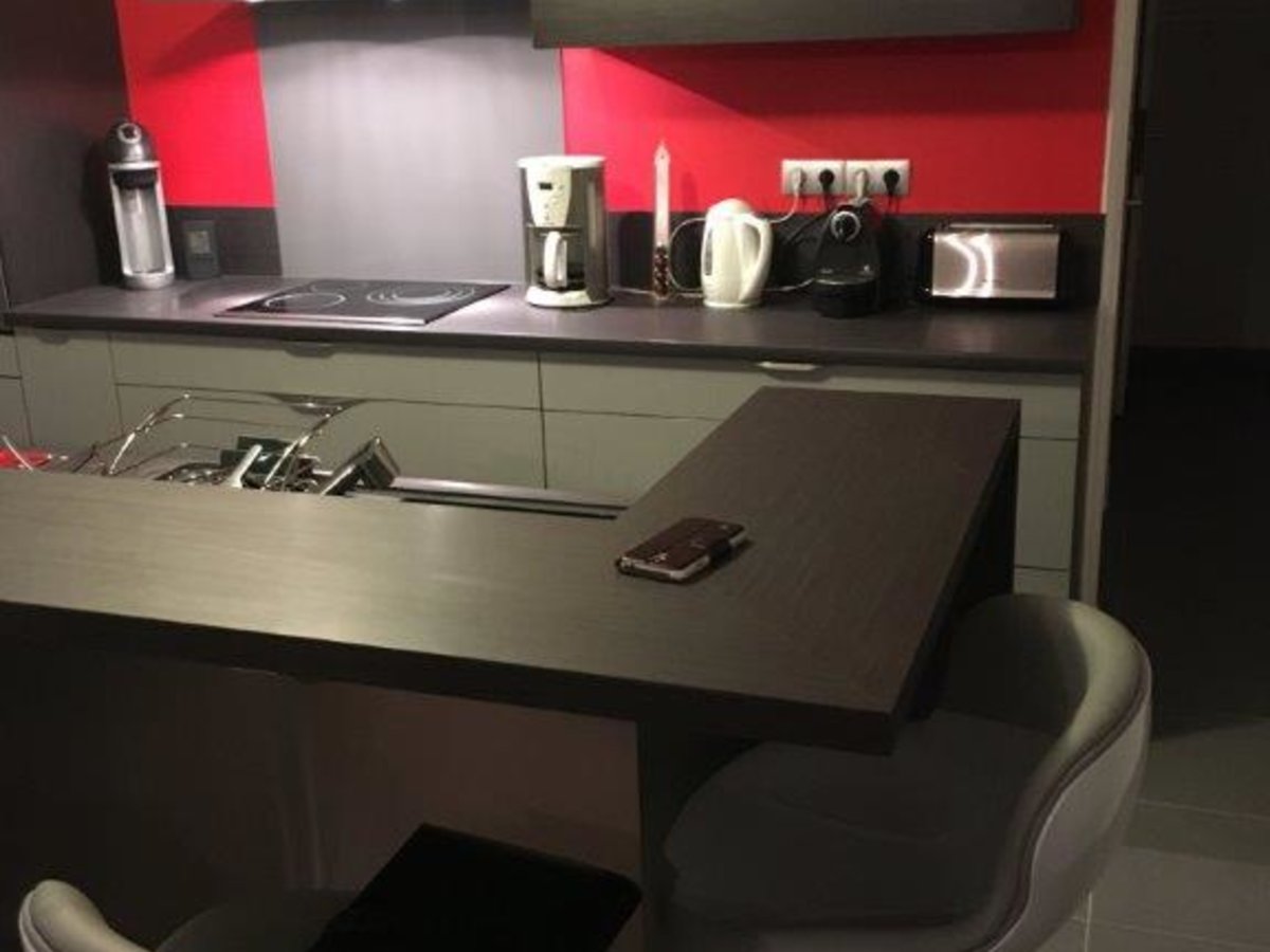 Cuisine avant-après sur mesure Light + Gris Clair Majestic Brillant