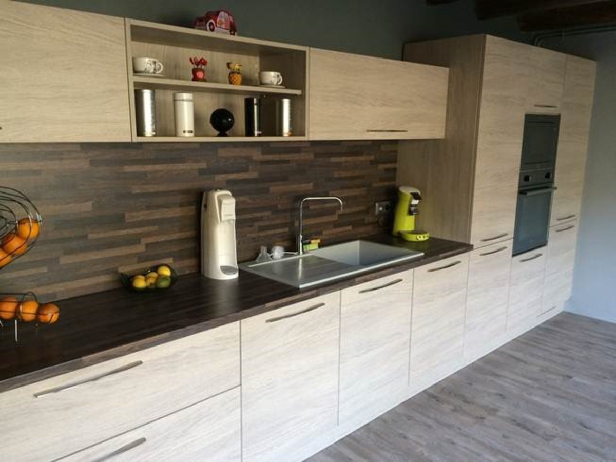 Rénovation cuisine sur mesure Trend + Chêne vieilli