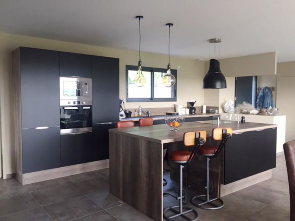 Cuisine équipée sur mesure Velvet Noir Soft