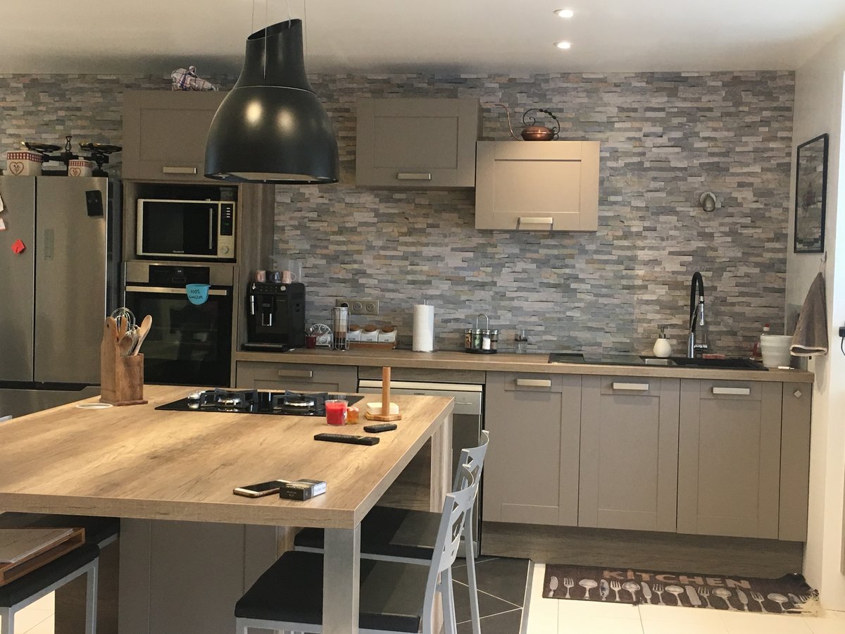 Cuisine avant-après sur mesure Trend Cube Cinnamon