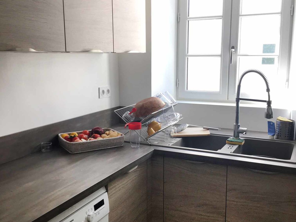 Rénovation cuisine sur mesure Trend + Chêne vieilli