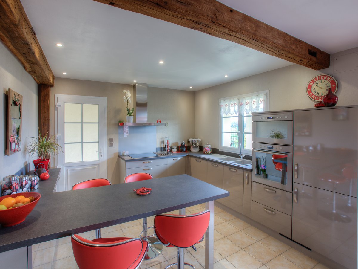 Cuisine avant-après sur mesure Light + Gris Clair Majestic Brillant