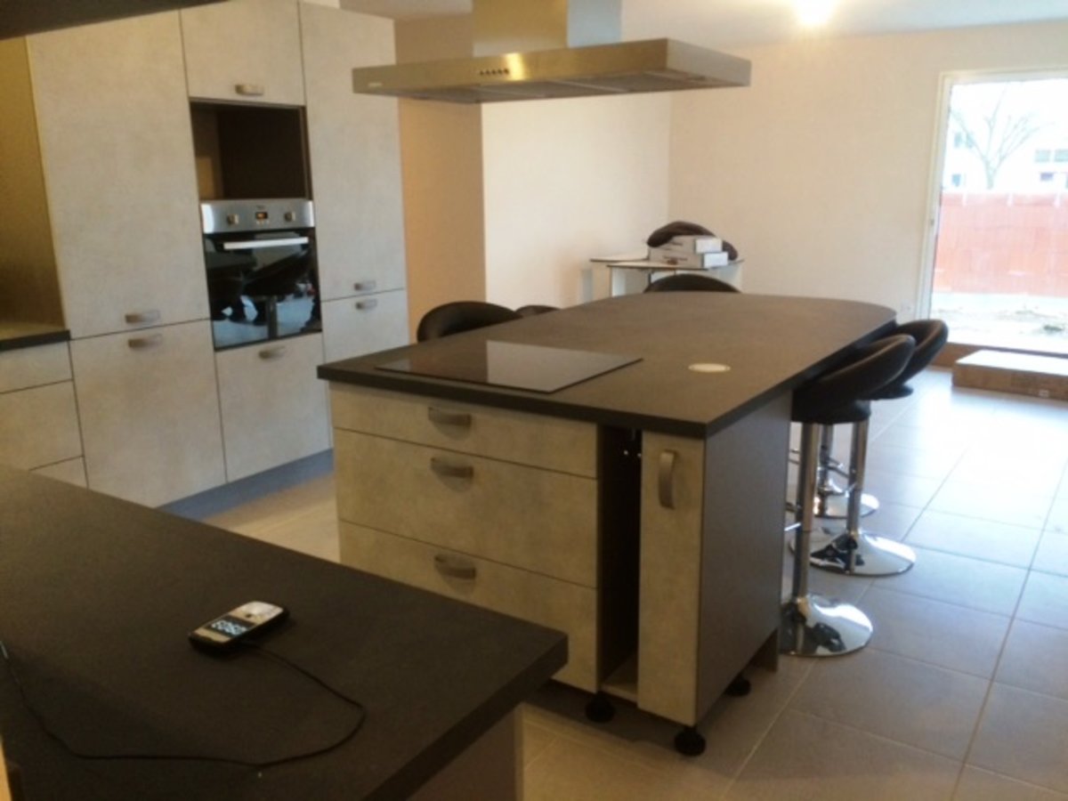 Rénovation cuisine sur mesure Label Béton Clair