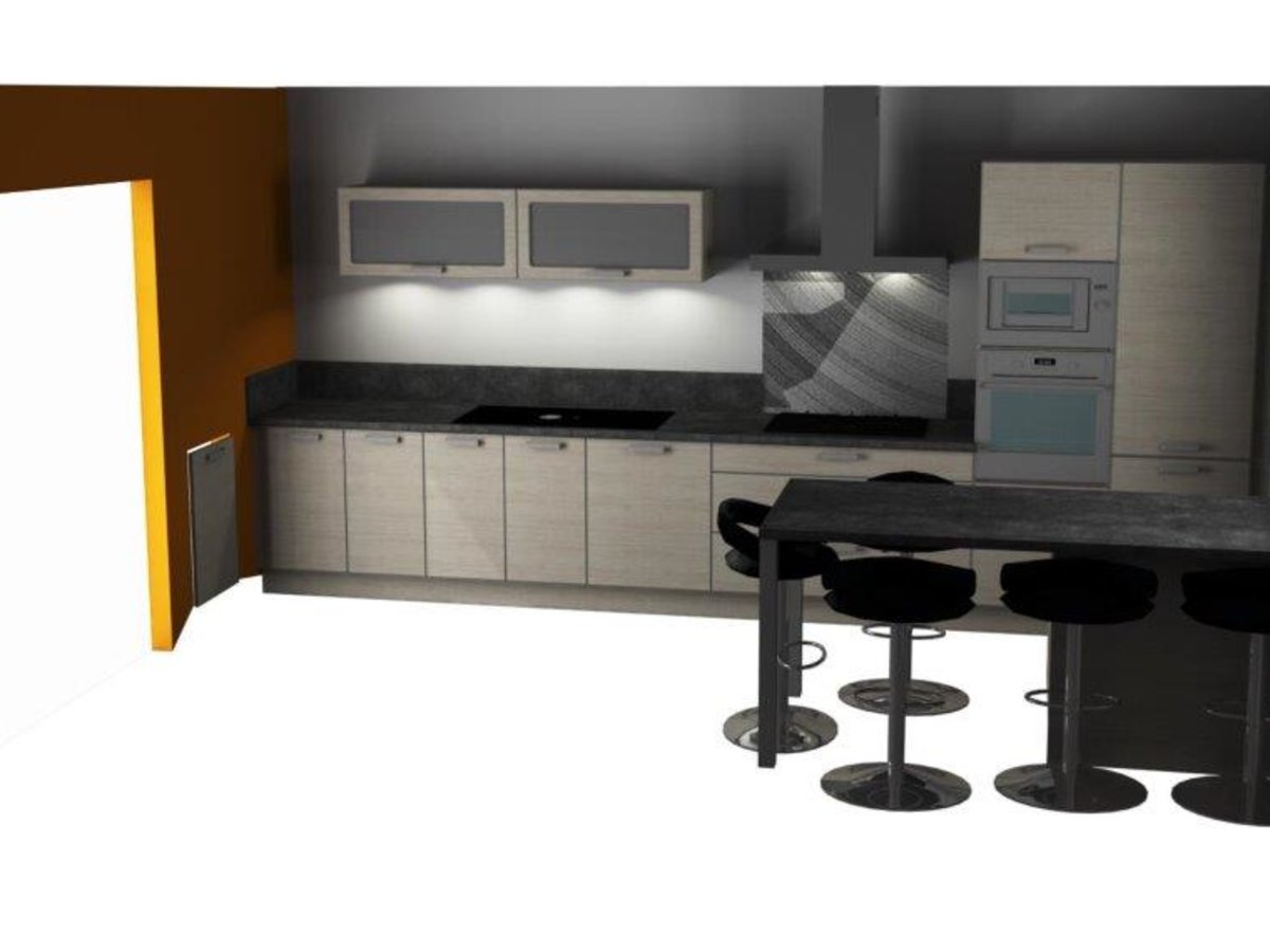 Cuisine 3D sur mesure Trend + Chêne vieilli