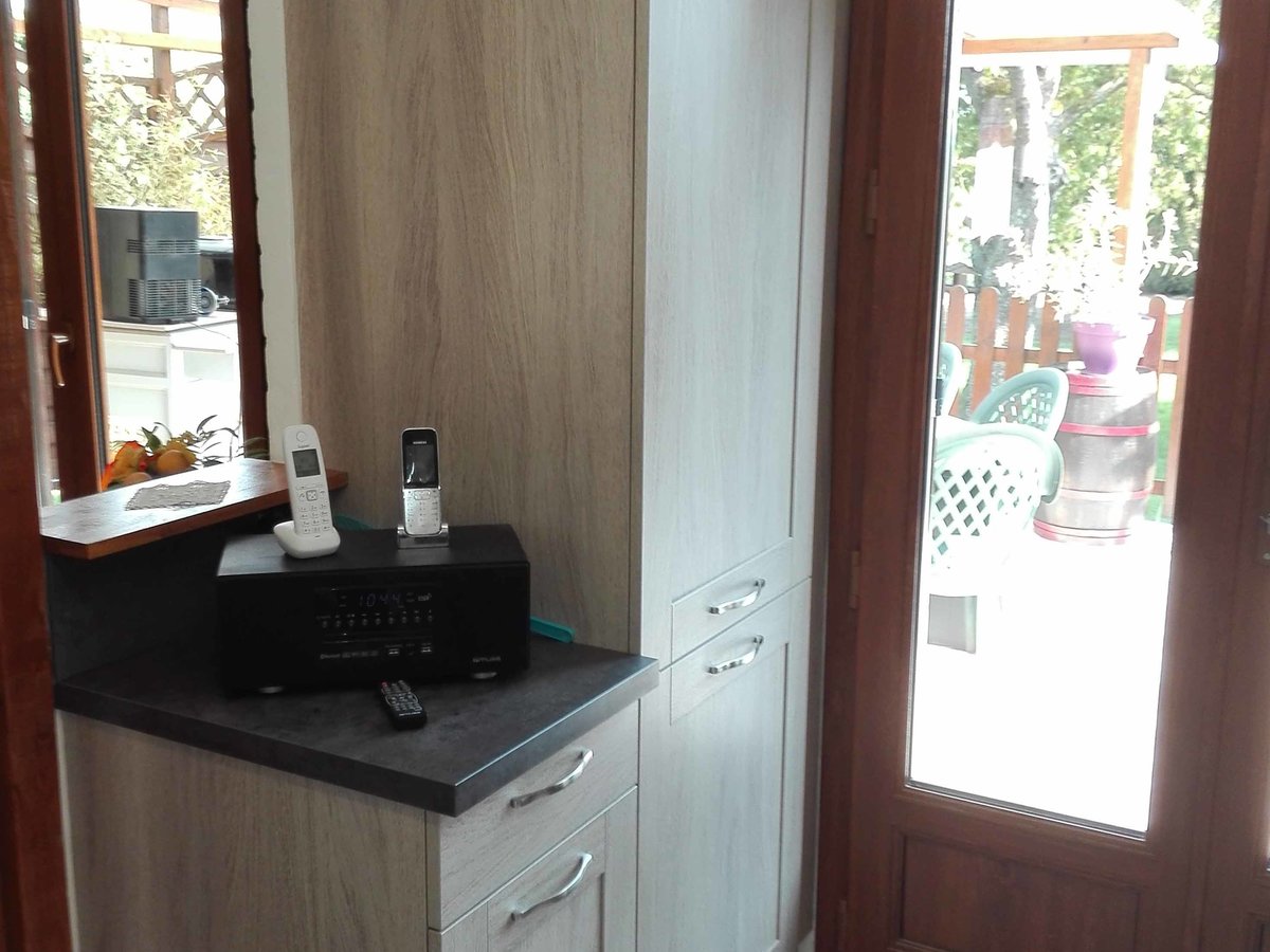 Cuisine avant-après sur mesure Trend Cube Chêne vieilli