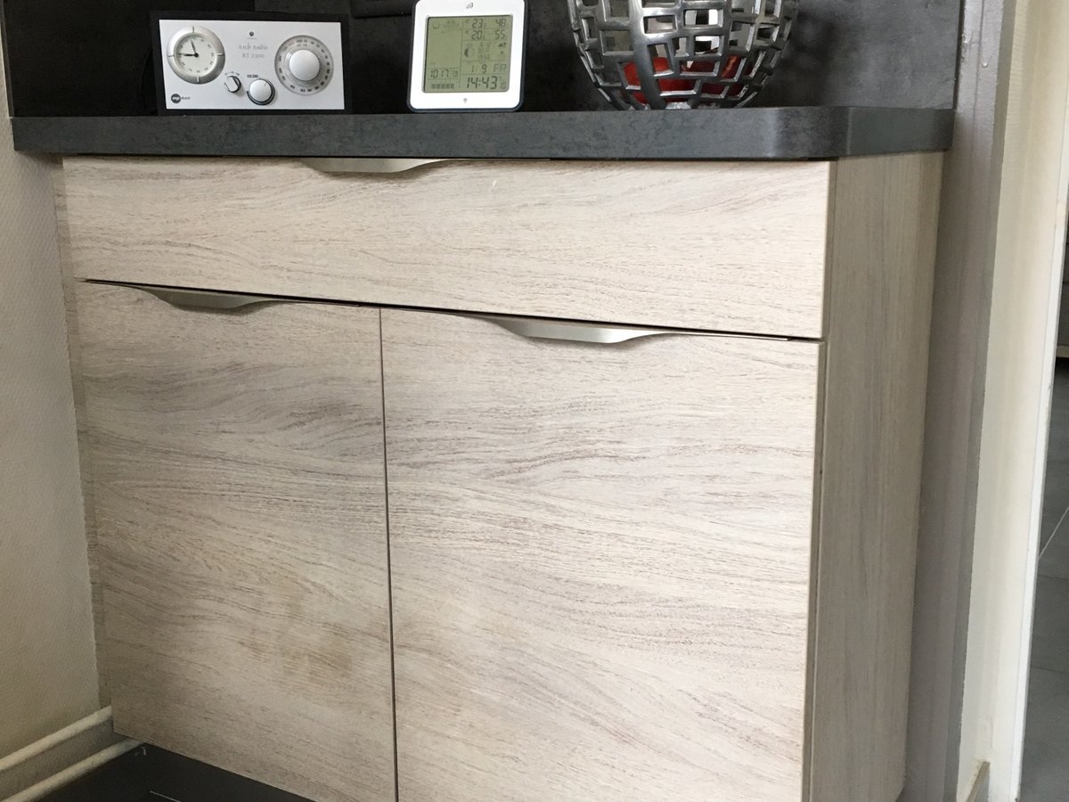 Cuisine avant-après sur mesure Trend + Chêne vieilli