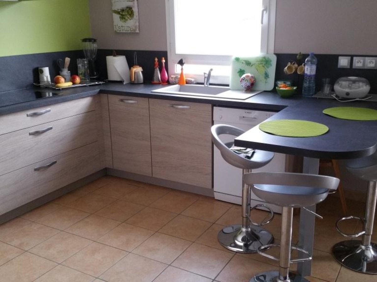 Cuisine avant-après sur mesure Trend + Chêne vieilli