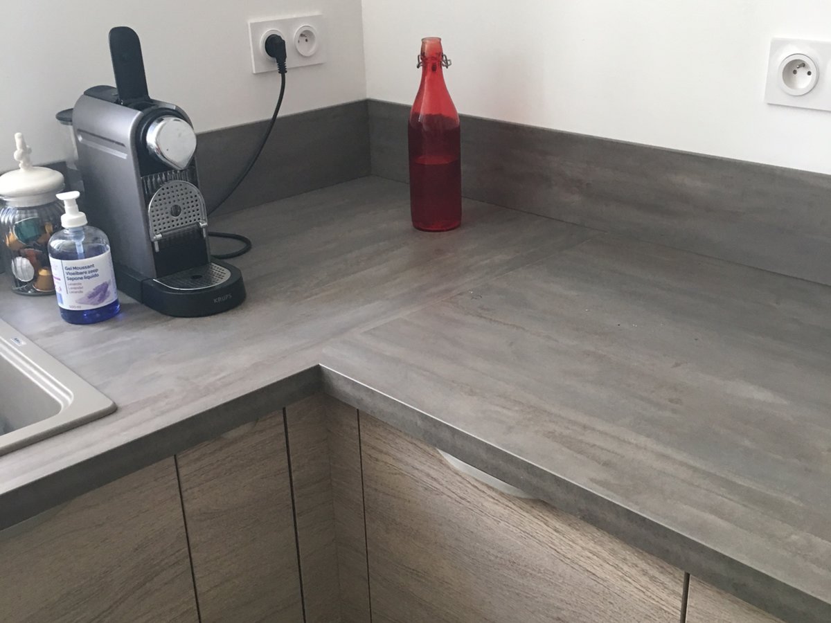 Cuisine avant-après sur mesure Trend + Chêne vieilli