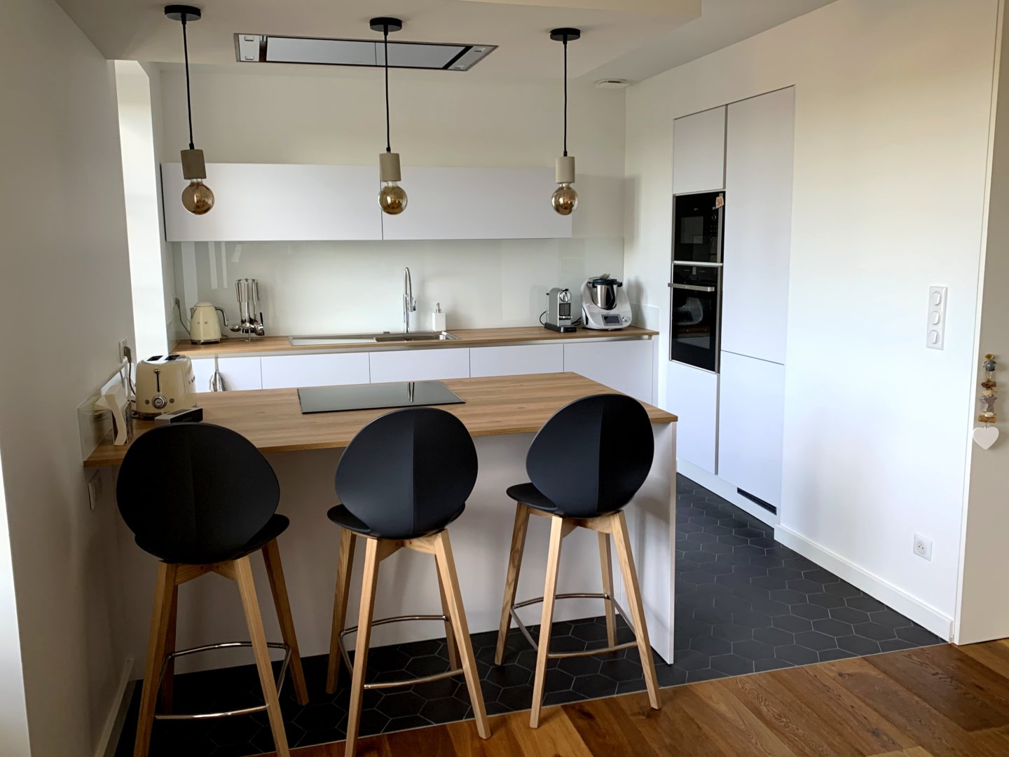 Cuisine équipée sur mesure E Touch Blanc Brillant