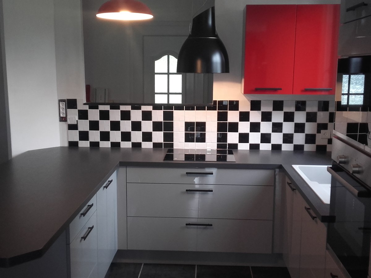 Rénovation cuisine sur mesure Light + Gris Clair Majestic Brillant