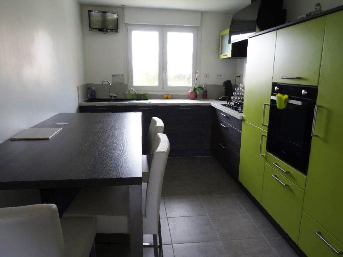 Cuisine équipée sur mesure Color Laqué vert pomme