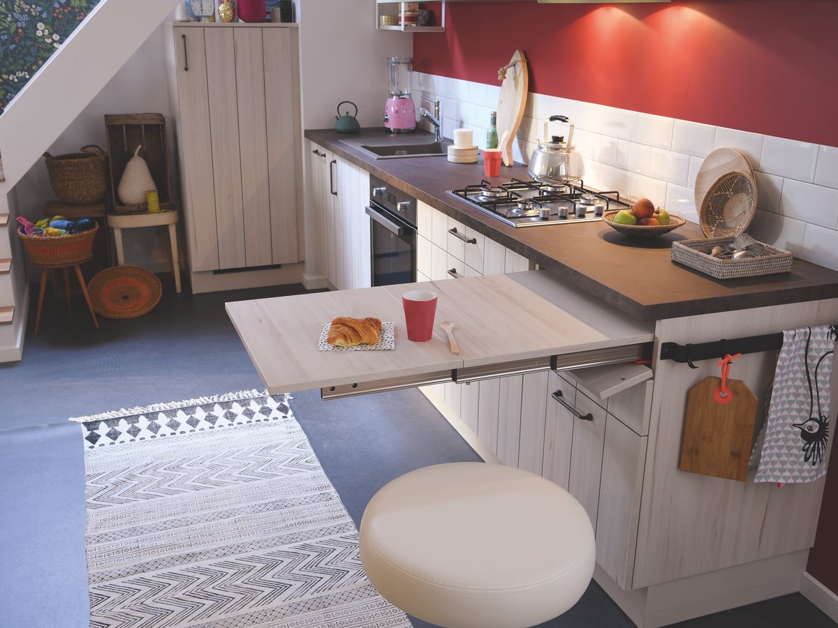 cuisine ouverte table extractible