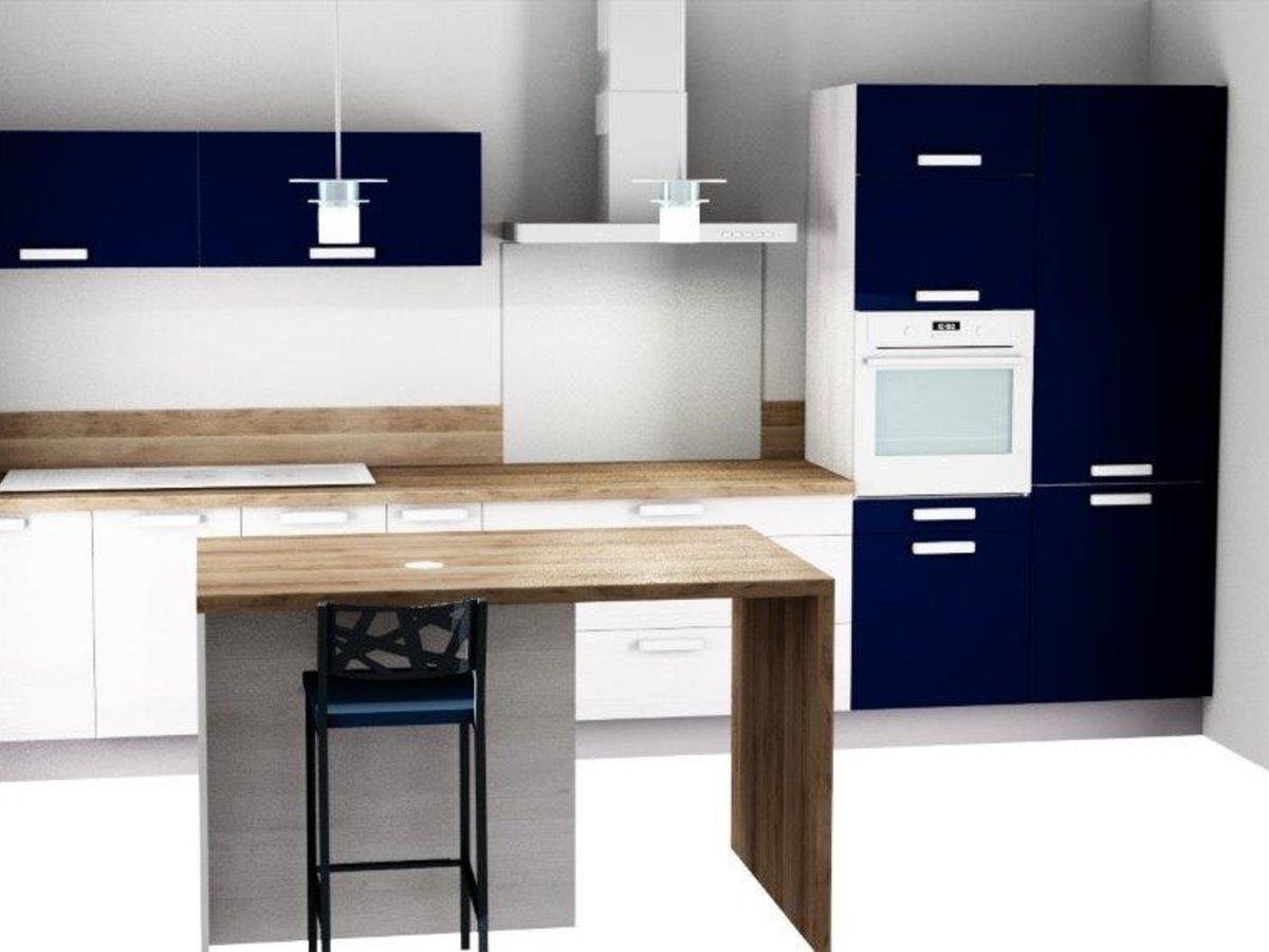 Cuisine 3D sur mesure Trend + Artic wood