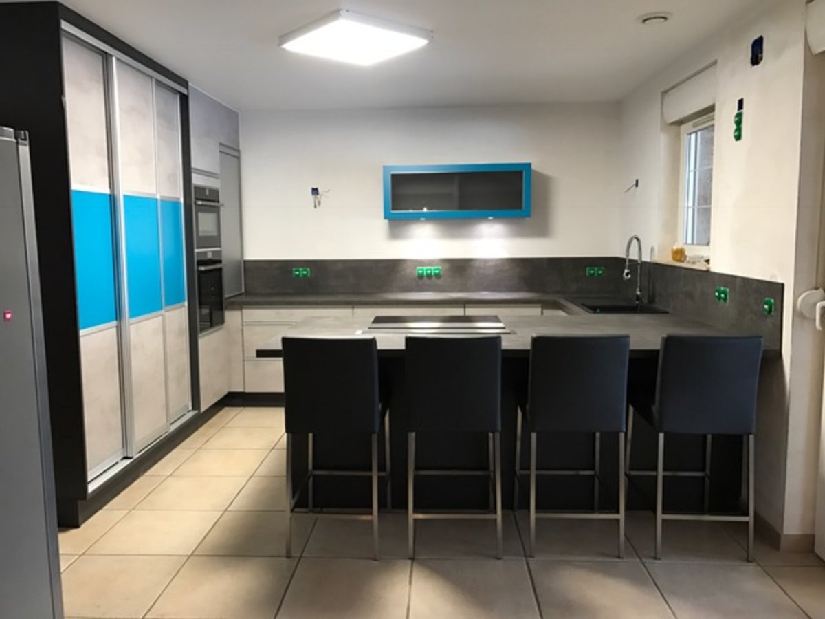 Cuisine équipée sur mesure Label Béton Clair