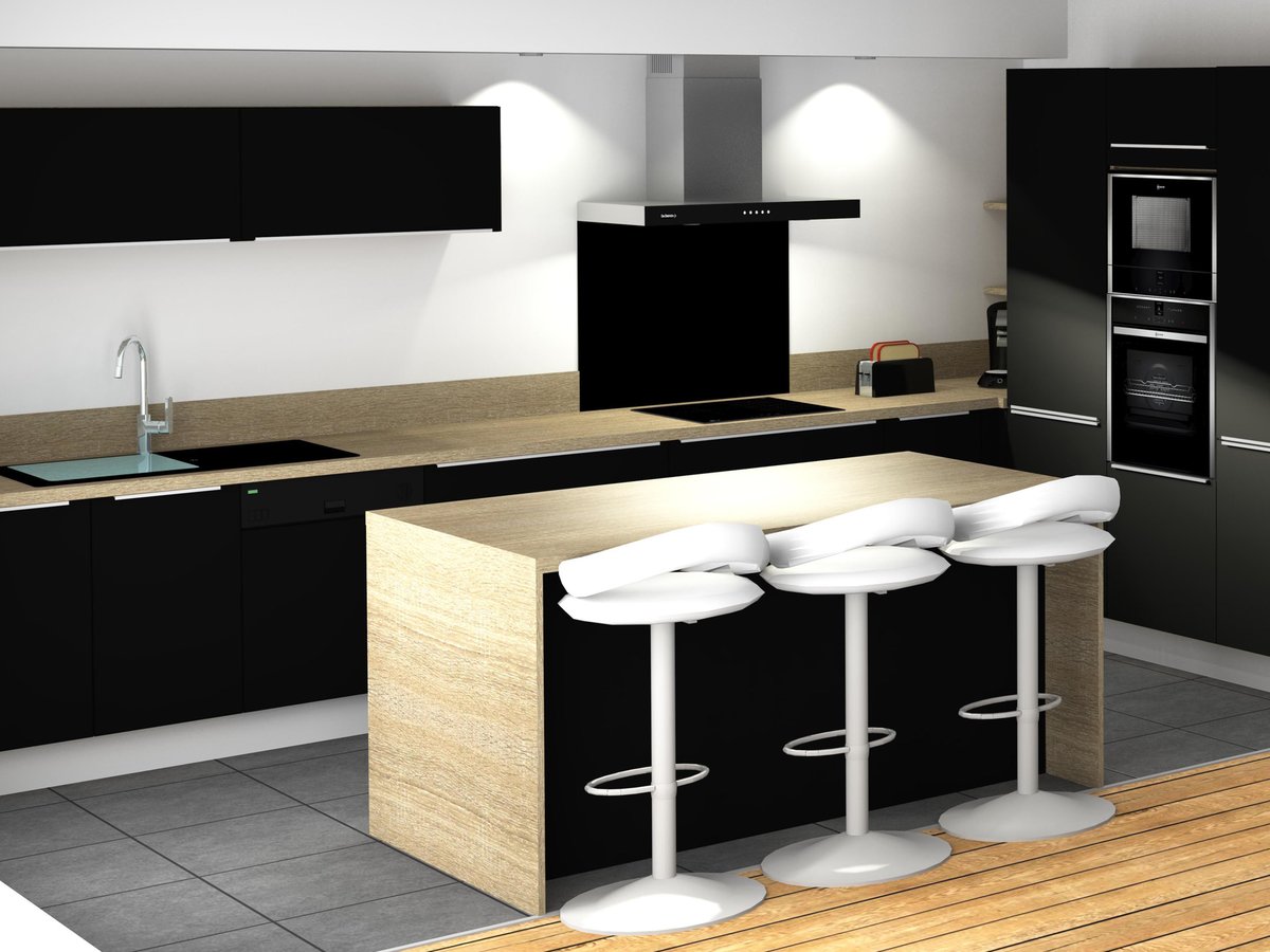 Cuisine 3D sur mesure Velvet Noir Soft