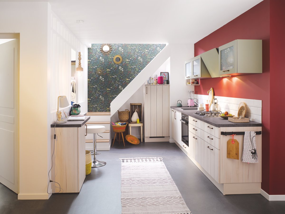 Cuisine blanche et verte