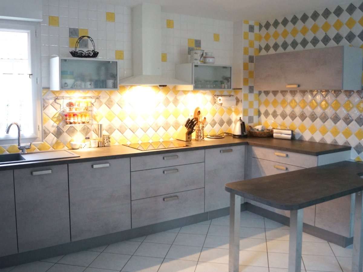 Rénovation cuisine équipée sur mesure Label Béton Clair