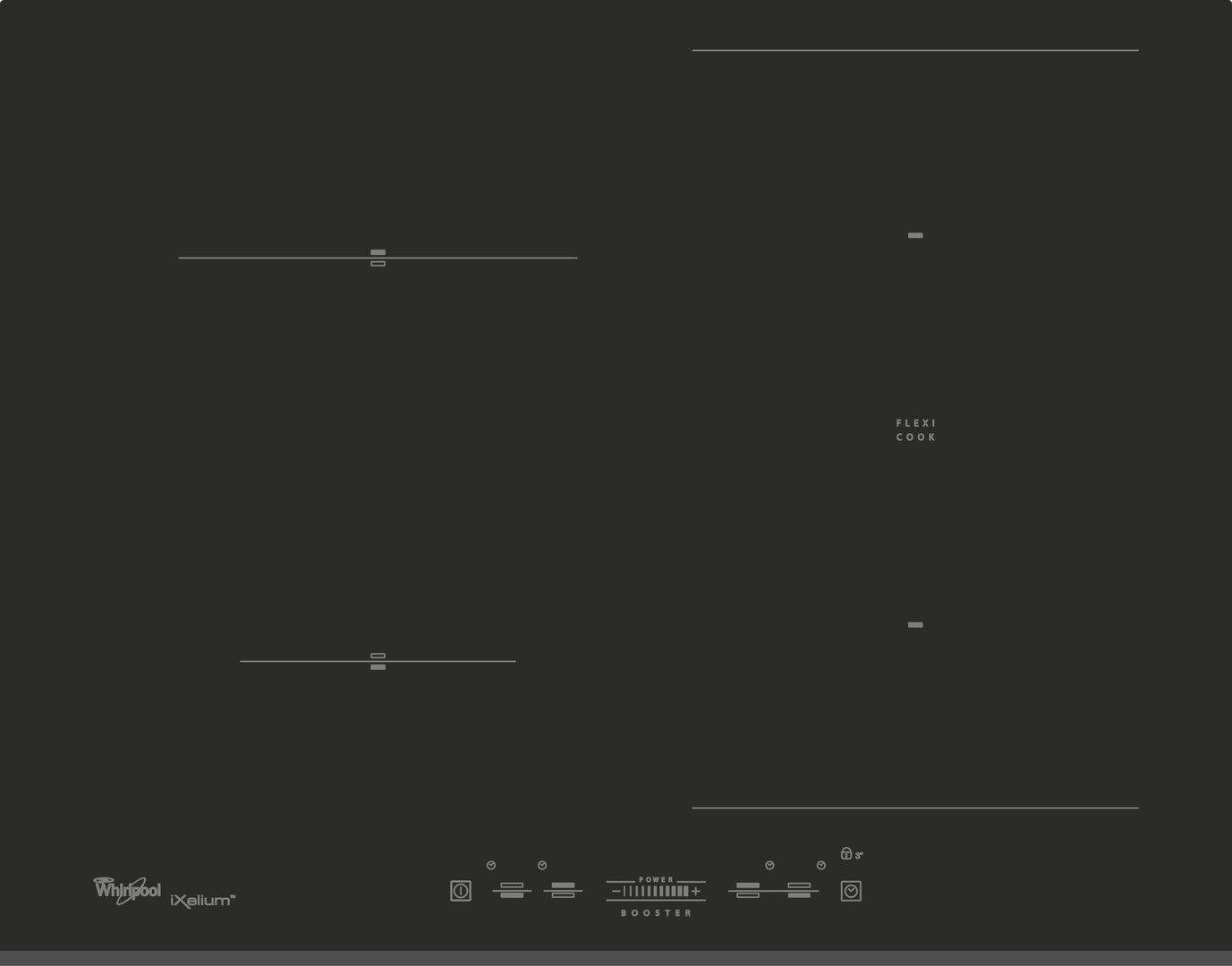 ImagePlaque WhirlpoolACM8100BIXL induction flex premiumNoirFlexible PremiumIntégrable