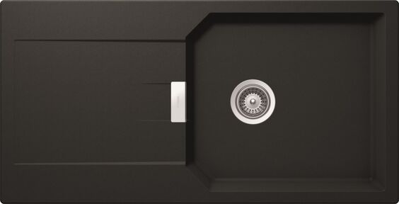 EVIER UN GRAND BAC NOIR SCHOCK