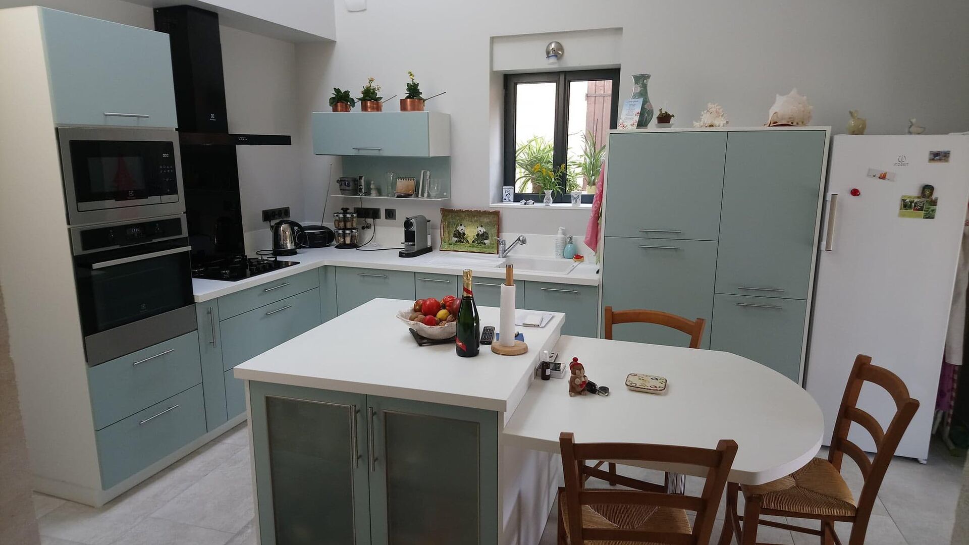 Cuisine équipée sur mesure Color Laqué Misty Blue