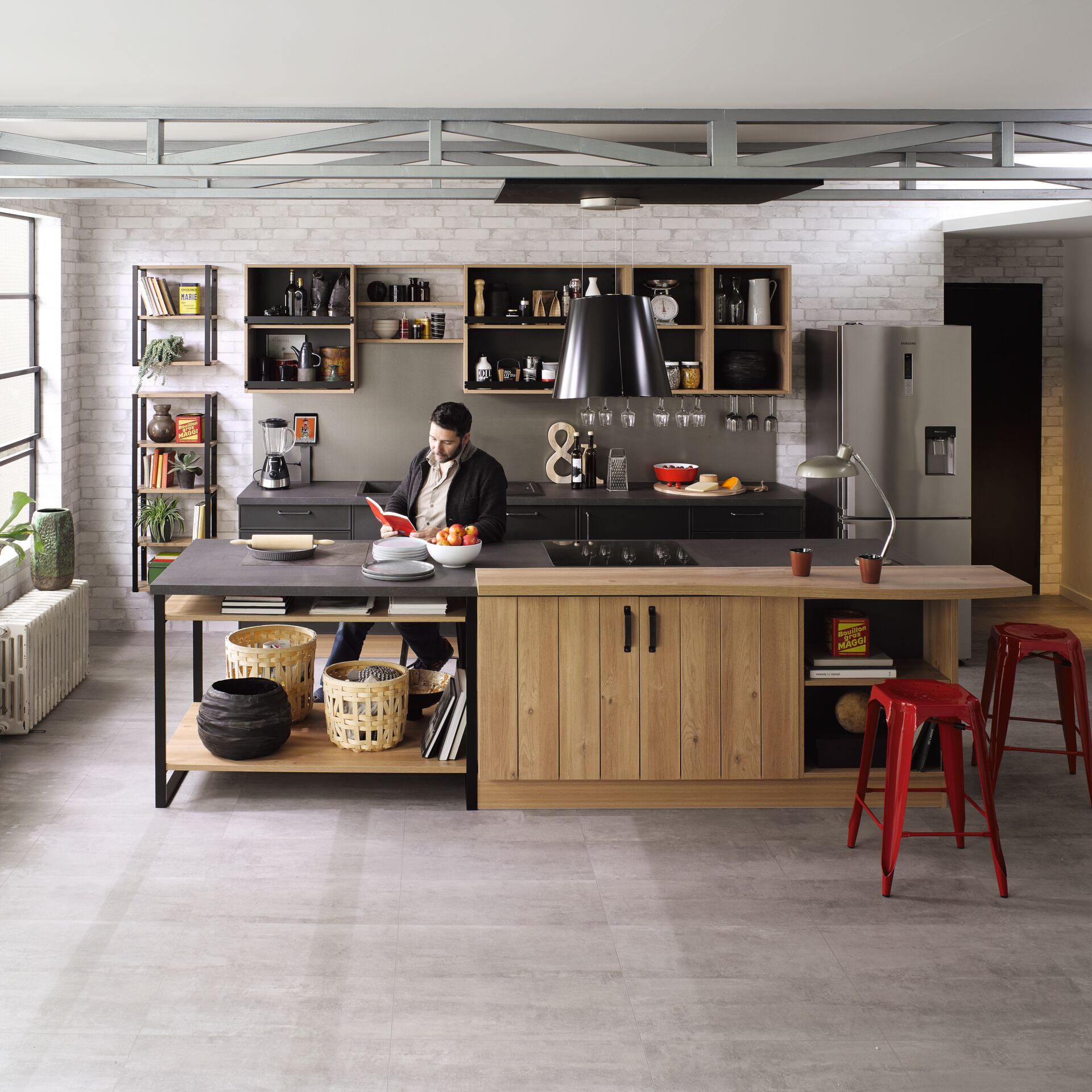 Cuisine Chêne honey industriel