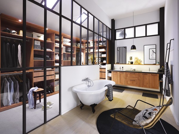 Salle de bain avec vasque et bois  Lavabo design, Salle de bain, Idée salle  de bain