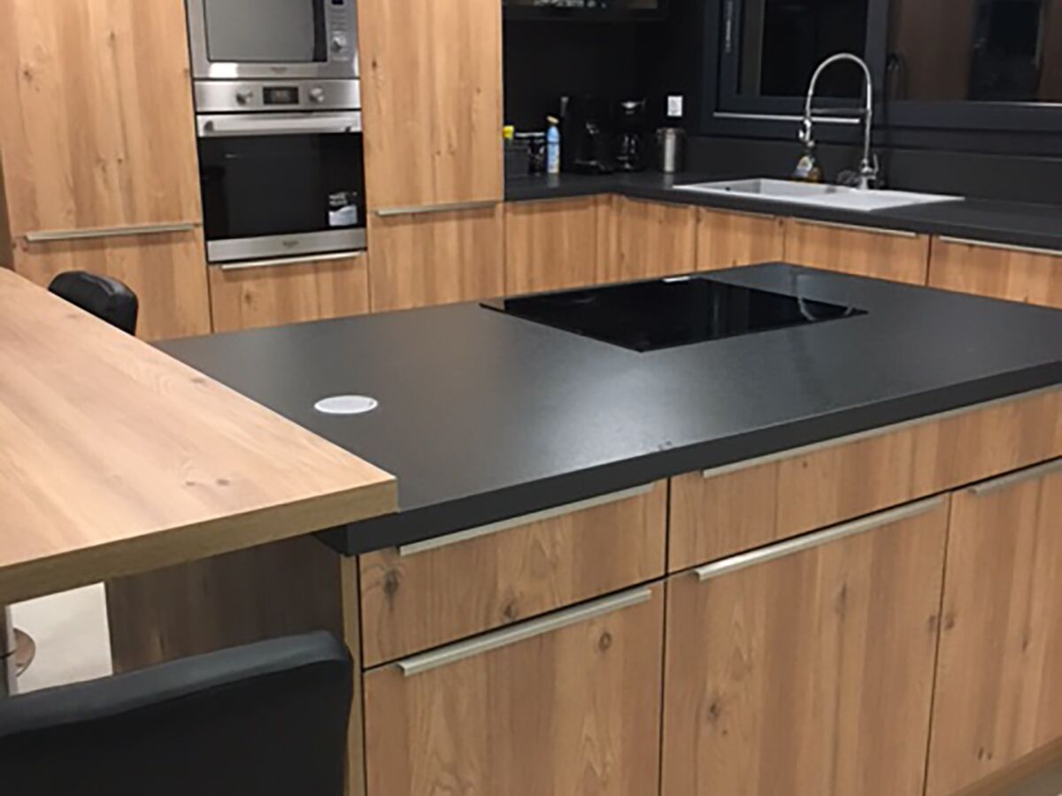 Cuisine avant-après sur mesure Trend Chêne Honey