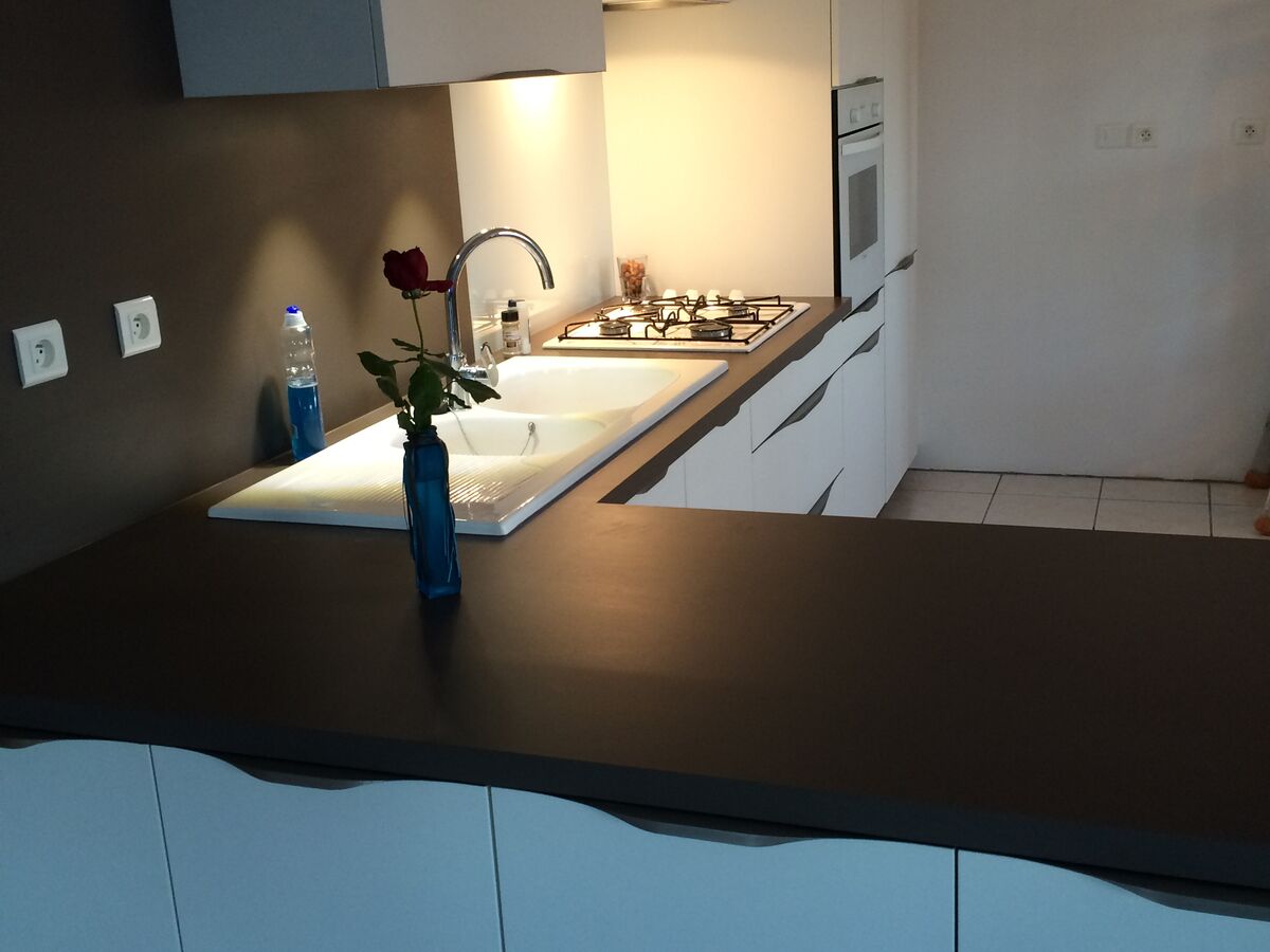 Cuisine avant-après sur mesure Trend + Blanc Mat